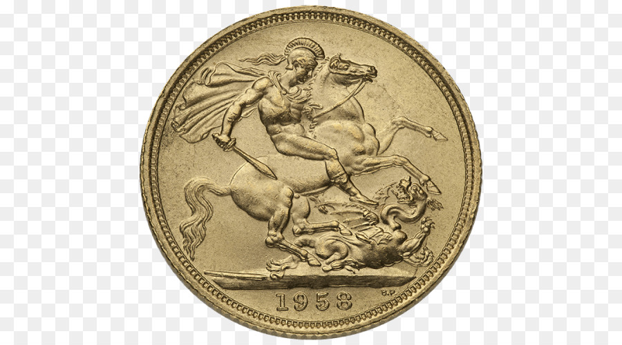 Sovrano Moneta d'Oro di Menta Dritto e rovescio - Moneta