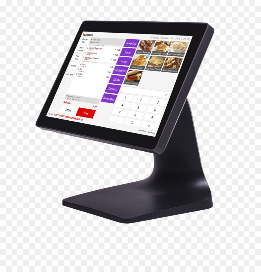 Punto vendita Touchscreen Computer terminale Elettronico di visual display Scanner di codici a Barre - terminale pos