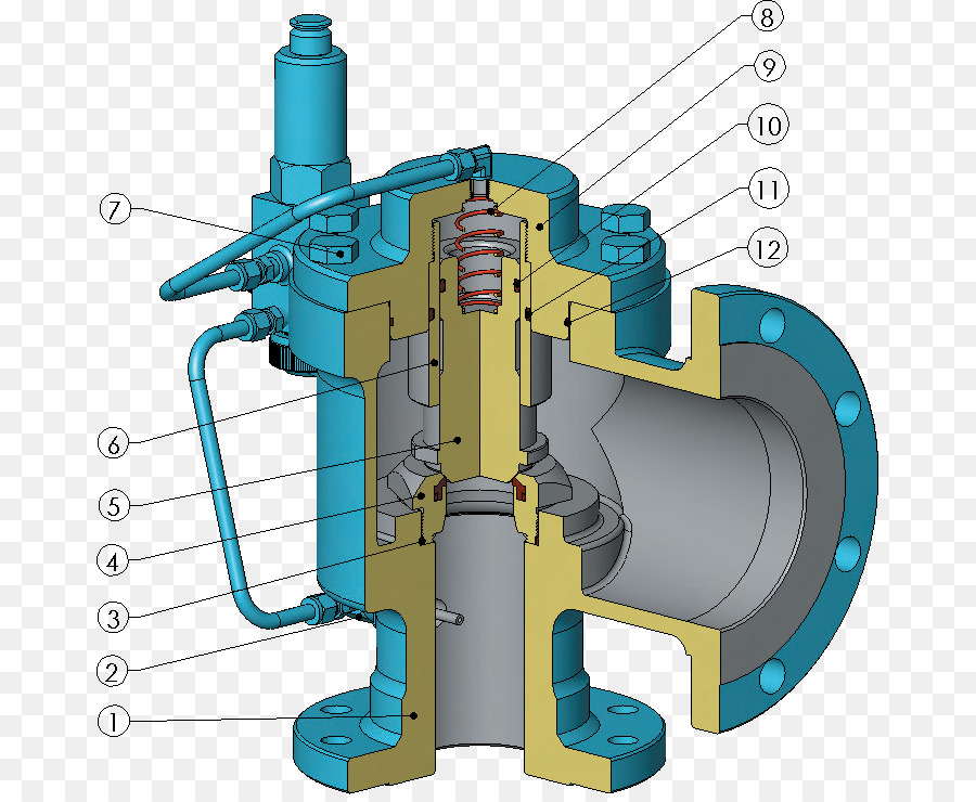 Pilot-operated relief valve Pipe Kompressor - andere