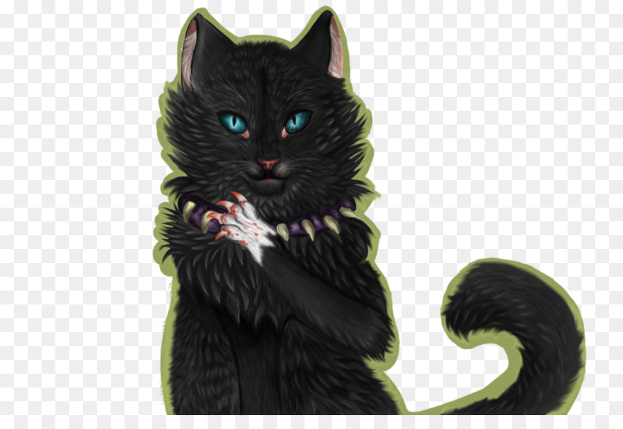 Gatto nero Gattino Domestico gatto pelo corto Baffi - gattino