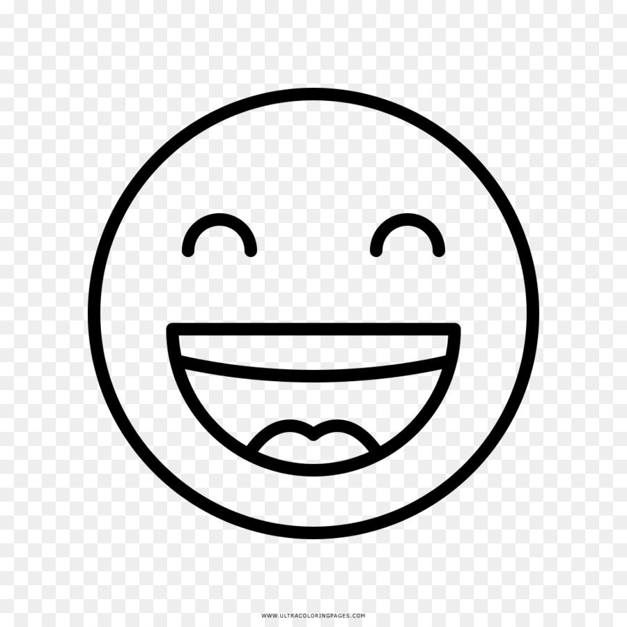 Smiley Disegno da Colorare Faccia Emoticon - sorridente