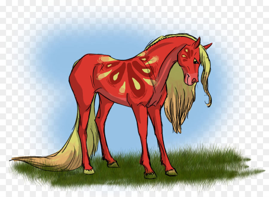 Mähne Mustang Fohlen Pony Hengst - Mustang