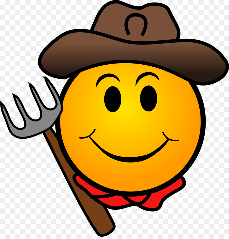 Smile Emoticon Cowboy Computer Icone clipart - sorridente