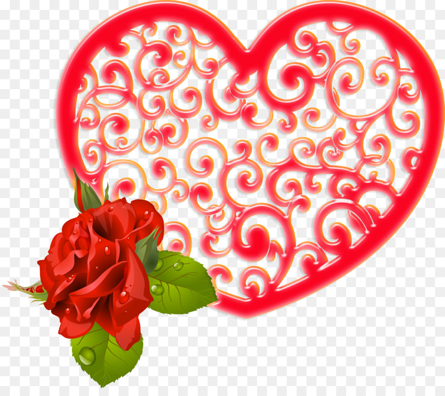 Ngày Valentine Vườn hoa hồng Tim - Ngày Valentine
