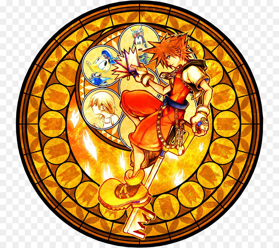 Stained Glass, Window, Stain, Glass, Clock, Game, Sora, Video Game, Kairi, ...