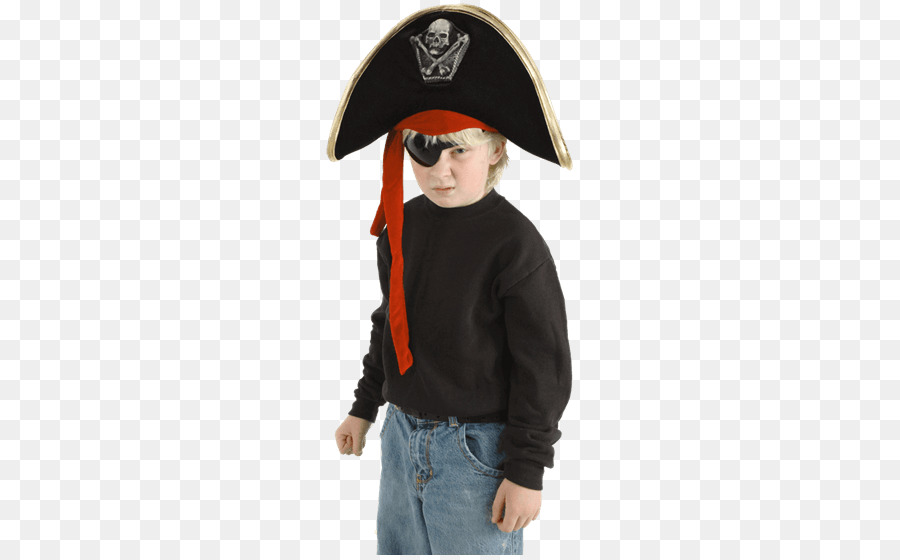 Hat Piraterie mit TOTENKOPF und gekreuzten Knochen Kopfbedeckung Kostüm - Hut