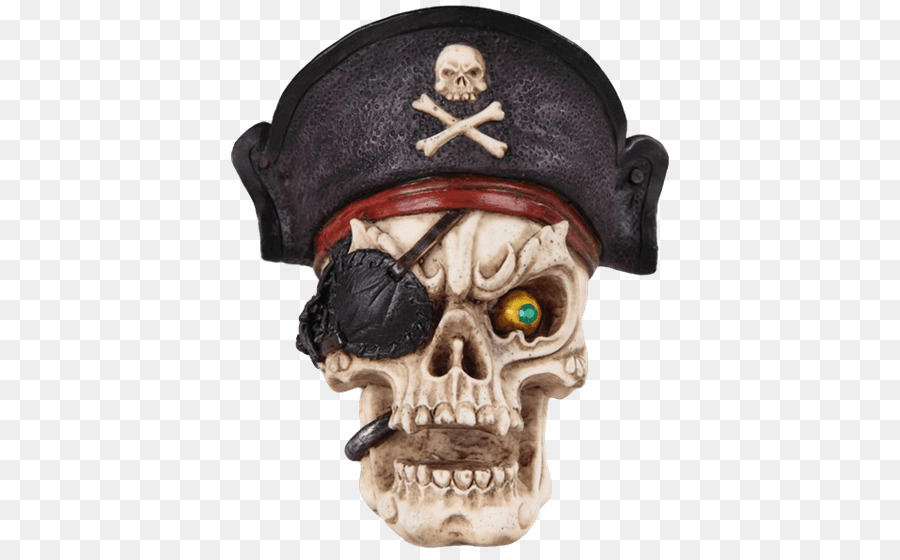 Schädel-Kopf-Piraterie-Knochen-Skelett - Kapitän Piraten