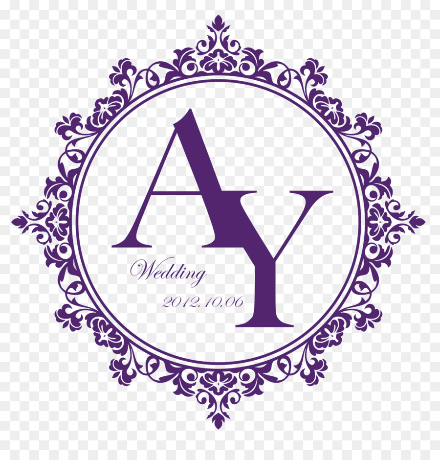 Đám cưới giấy mời Logo - Ay