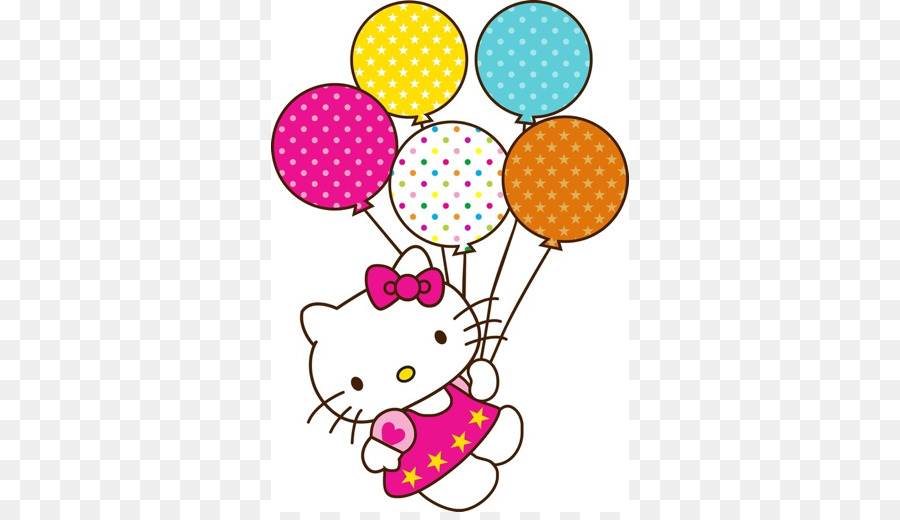 Hello Kitty Ballon Geburtstag Clip art - Ballon