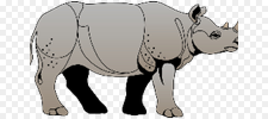 Rinder-Nashorn-Pferd-Schwein-Bär - Pferd