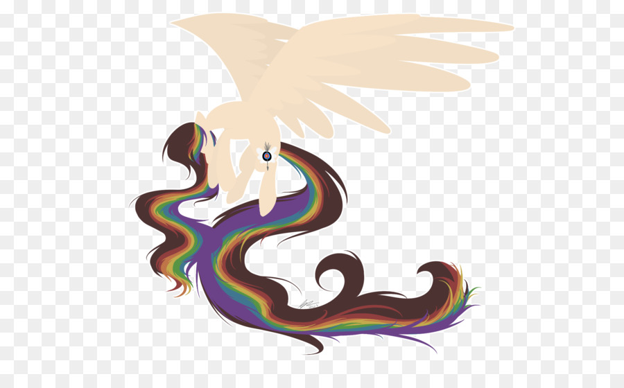 Arte Pony Pittura Rainbow Dash - acquerello di scoppio