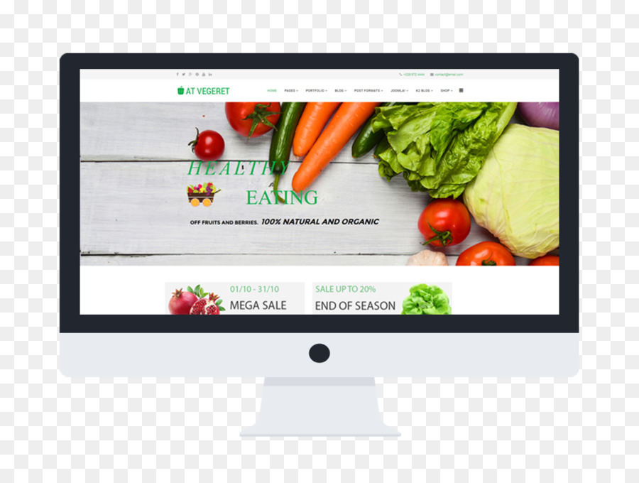 Gemüse-Computer-Monitore Obst Joomla - pflanzliche