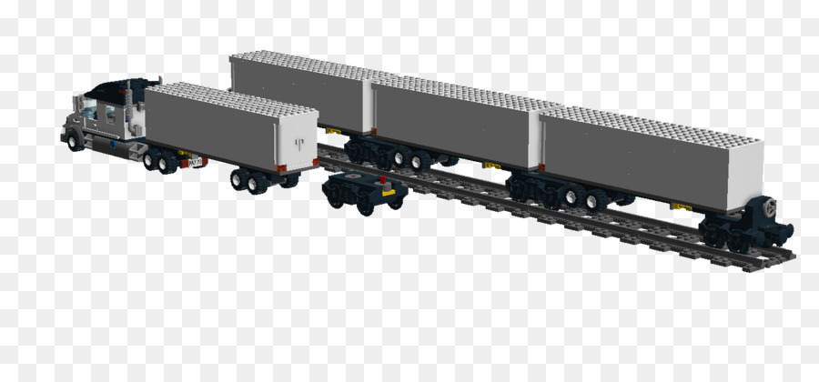 Der Bahn-transport-Rolling stock-Semi-trailer truck - Traktor Anhänger