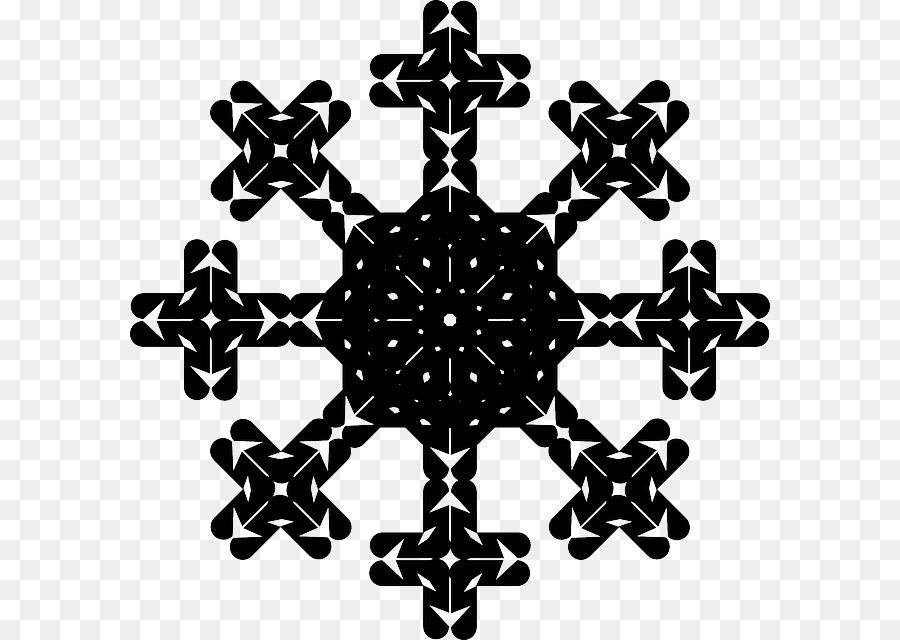 Schneeflocke Fünf-Absatz essay Symbol-Muster - Schneeflocke