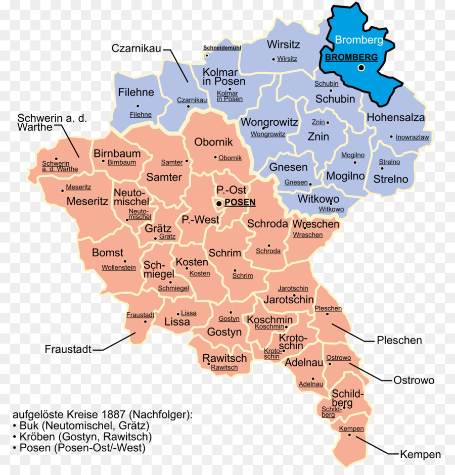 Province of Poznan Bydgoszcz Cerchio Hohensalza Cerchio Gniezno Cerchio Witkowo - altri