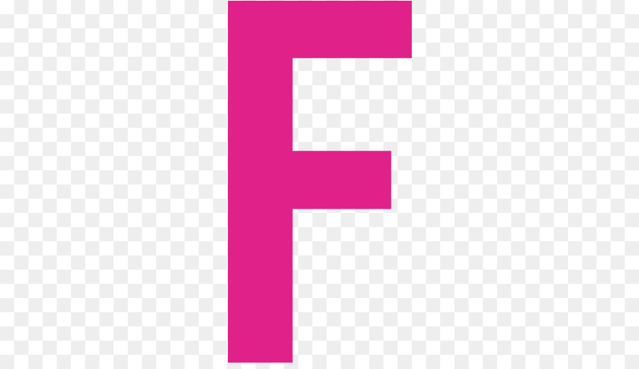 Cassetta delle lettere dell'Alfabeto Computer Icone F - rosa lettera di un