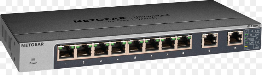10 Gigabit Ethernet switch di Rete Netgear GS110MX Unmanaged Ethernet 10G Nero - altri