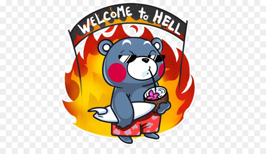 Sticker Clip nghệ thuật - địa ngục