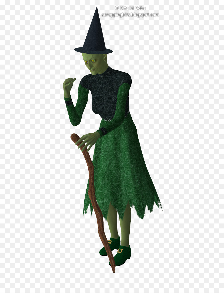 Kostüm-design-Charakter-Baum-Fiction - grüne Hexe