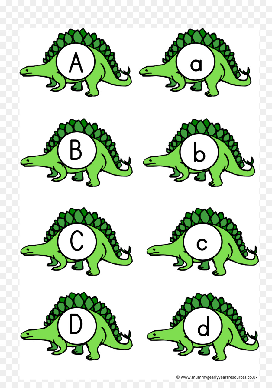 Anzahl Dinosaurier-Druck-Buchstaben - Dinosaurier