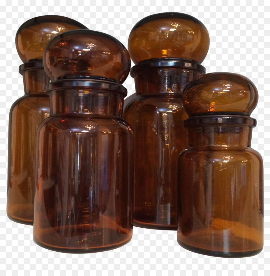 Bottiglia di vetro color Caramello Marrone - vetro