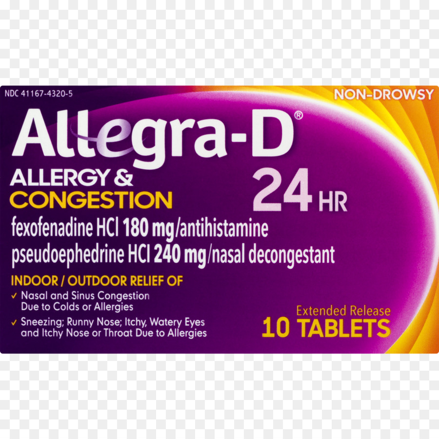 Fexofenadine di farmaci, congestione Nasale Pseudoefedrina Allergia - allergia