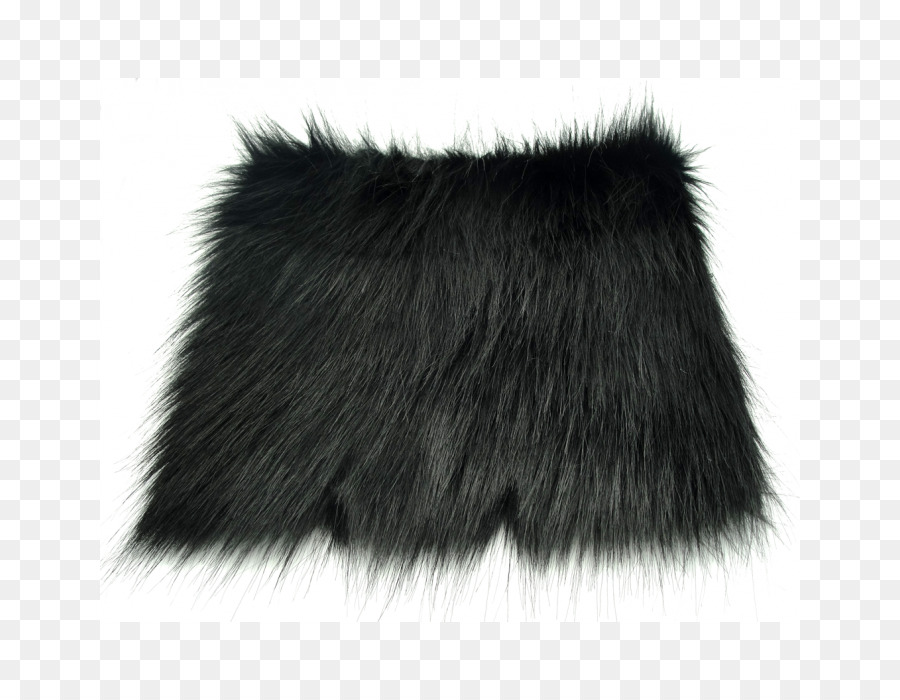 Abbigliamento in pelliccia Tessile Bianco - volpe nera