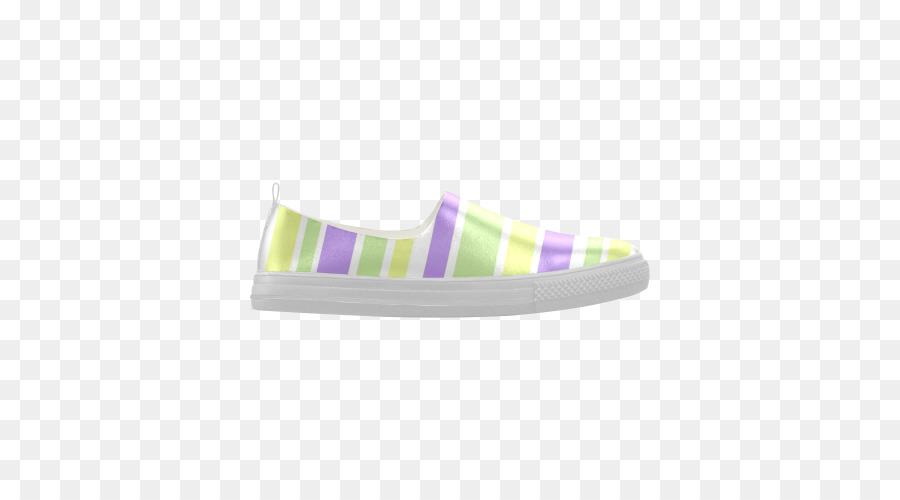 Sneaker Slip on Schuh Muster - lila Streifen
