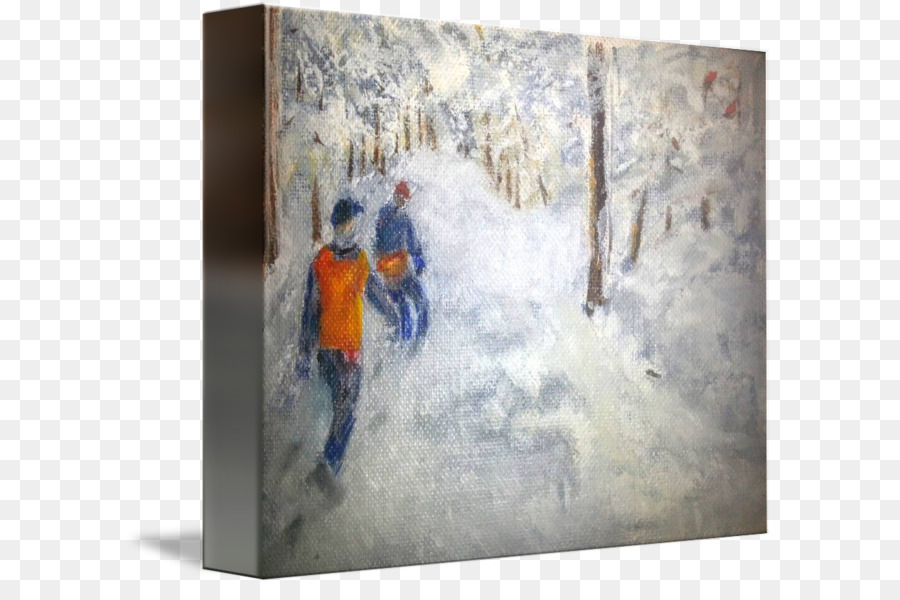 Gemälde Modern Kunst Bild Rahmen Winter - winter Straße