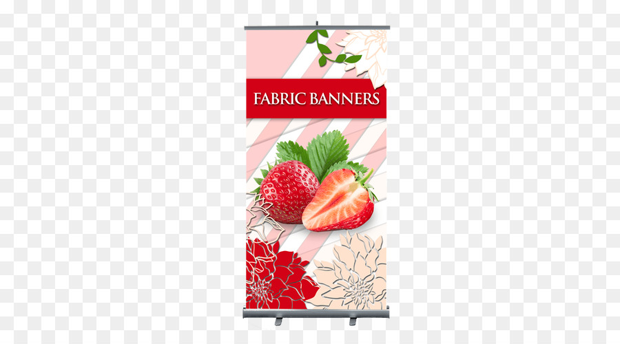 Banner Steht Depot Werbung, Hintergrund, Banner Erdbeere - Stoff banner