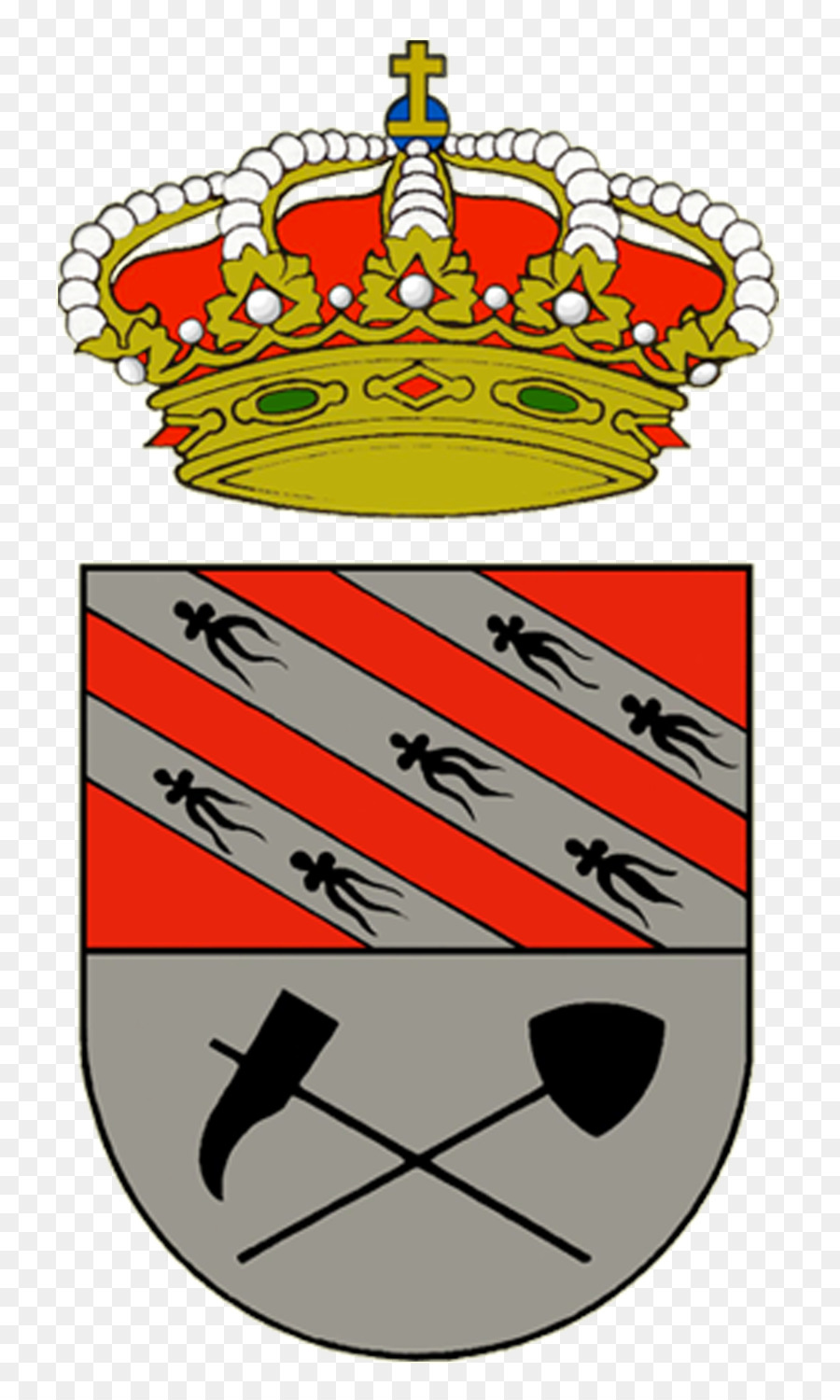 Brañosera Wappen Barruelo de Santullan Rathaus Bergbau Heraldik - Ein tausend neun hundert fünf und siebzig