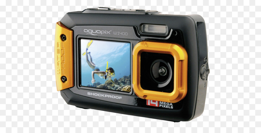 Easypix W1400 Hoạt động Xanh MusicCassette Điểm và bắn máy ảnh Kỹ thuật số, phóng to nhiếp ảnh Dưới nước - Máy ảnh