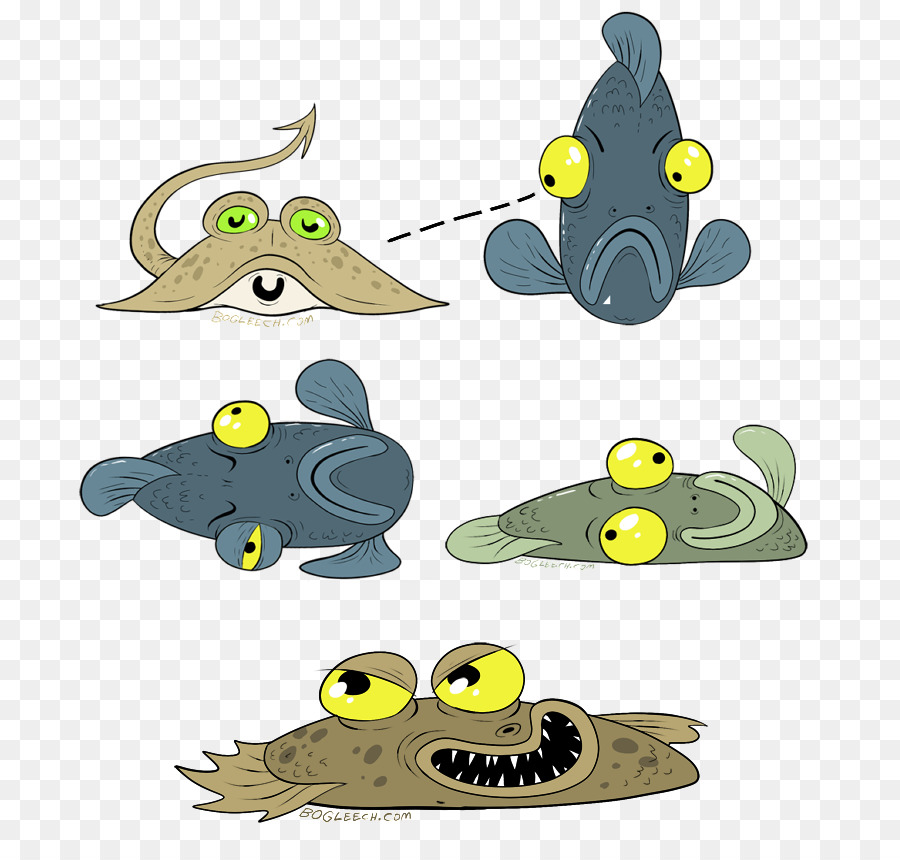 Rombo Pesce Evoluzione dell'occhio di Animale - stingray pesce