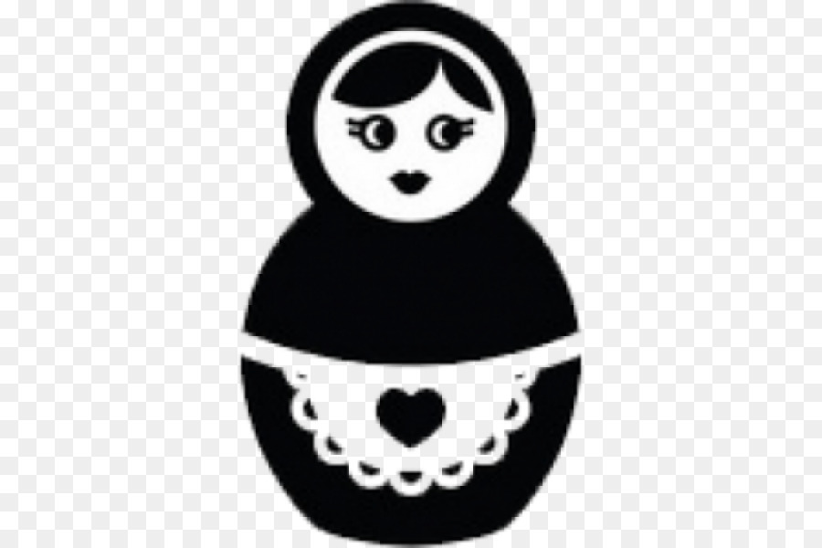 Matryoshka Doll Black And White