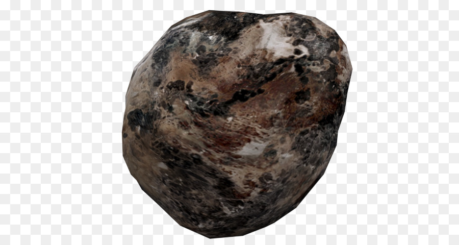Low-poly-Polig 3D-computer-Grafik-Mineral Rock - Asteroiden Raumschiff
