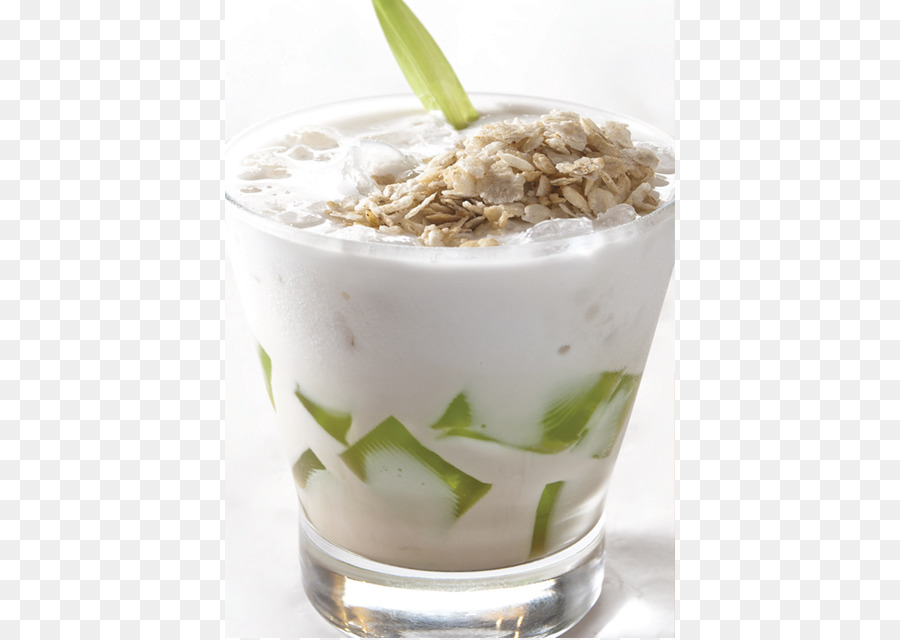 Joghurt-die Vegetarische Küche Irish cream-irische Küche Gefrorenes dessert - pandan Blatt
