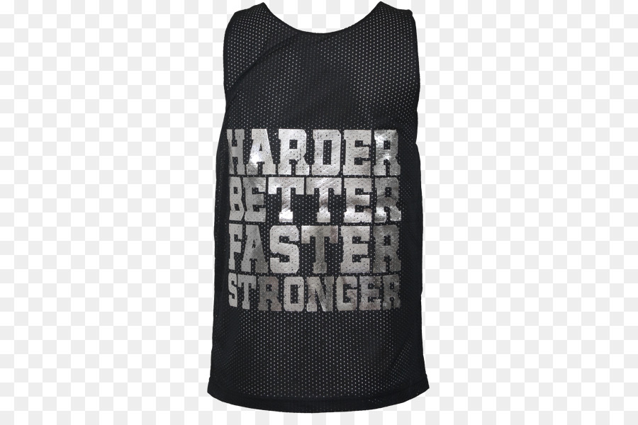 Gilet T shirt senza Maniche di camicia Font - più duro meglio più veloce più forte