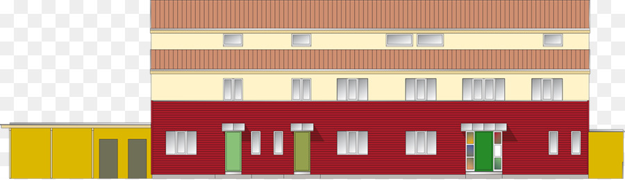 Architektur-Fassade-Eigenschaft Line Winkel - Zeile von Häusern