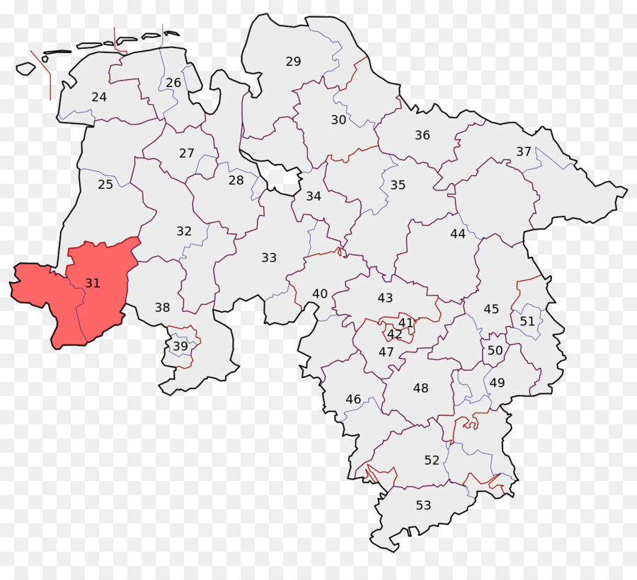 Zustand der Hannover Herrenhausen Wahlkreis Stadt Hannover II, Wahlkreis Wahlkreis Hannover Land I - andere