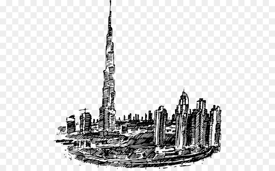 Dubai Skyline Zeichnung - Dubai