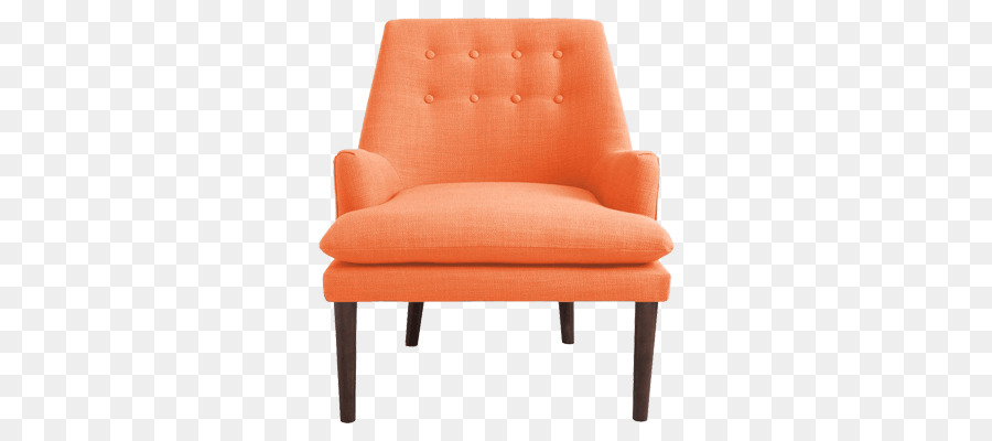 Eames Lounge Chair Polster Club chair Mid century modern - orange Stuhl