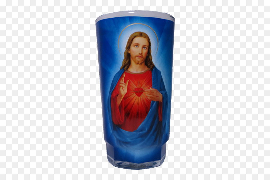 Vase Kobalt blau Unbefleckte Herz Mariens Heilige Herz - Vase