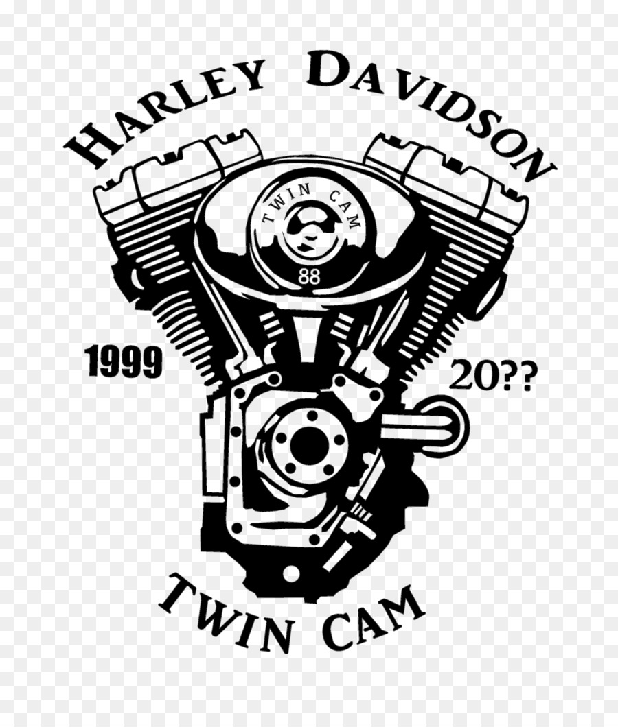 Logo Marke Mabua Harley Davidson White - harleydavidson twin cam Motor