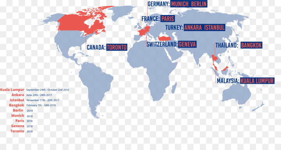 World map Wandtattoo Globus - Weltkarte