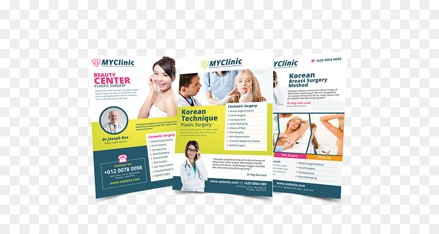 La pubblicità Display Relazioni con il Pubblico Flyer Brochure - chirurgia plastica dell'ospedale