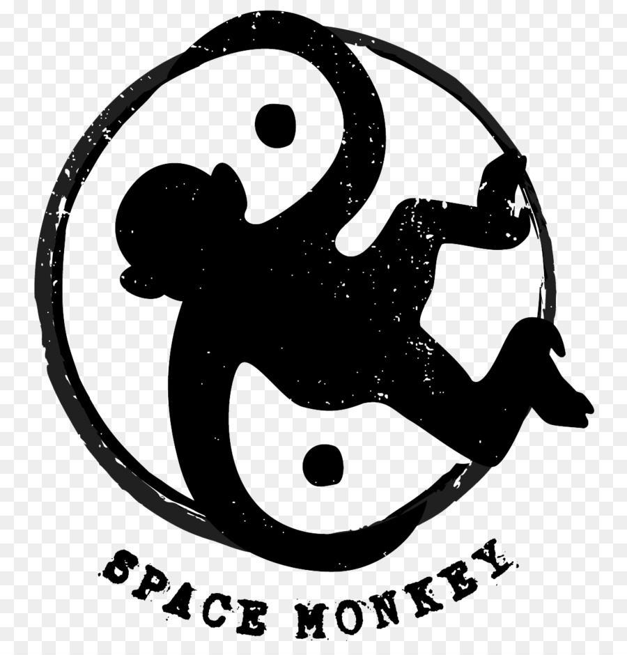 Cape Strano Simbolo con il Logo adesivo - scimmia spaziale
