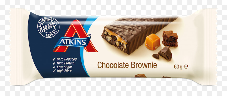 Atkins-Diät Low-Kohlenhydrat-Diät Dunkle Schokolade-Meer-Salz-Karamell - Schokoladen brownies