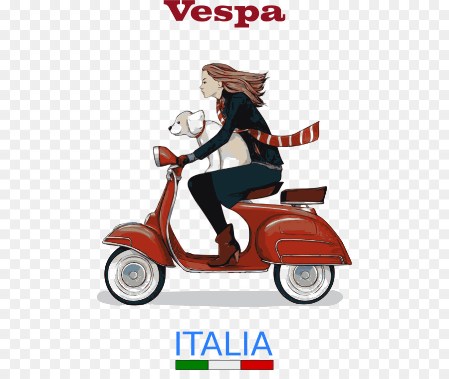 Roller Vespa Motorrad clipart - Roller