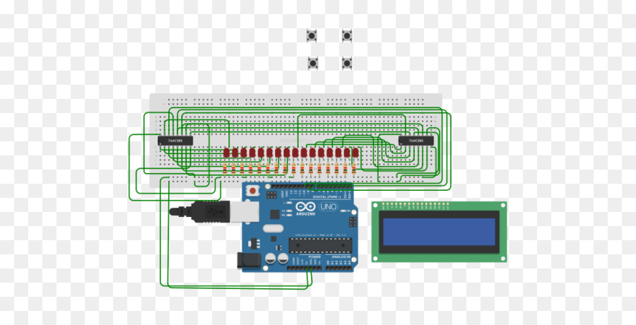 Microcontrollore Elettronica Hardware Programmatore semaforo di componenti Elettronici - Circuito LED