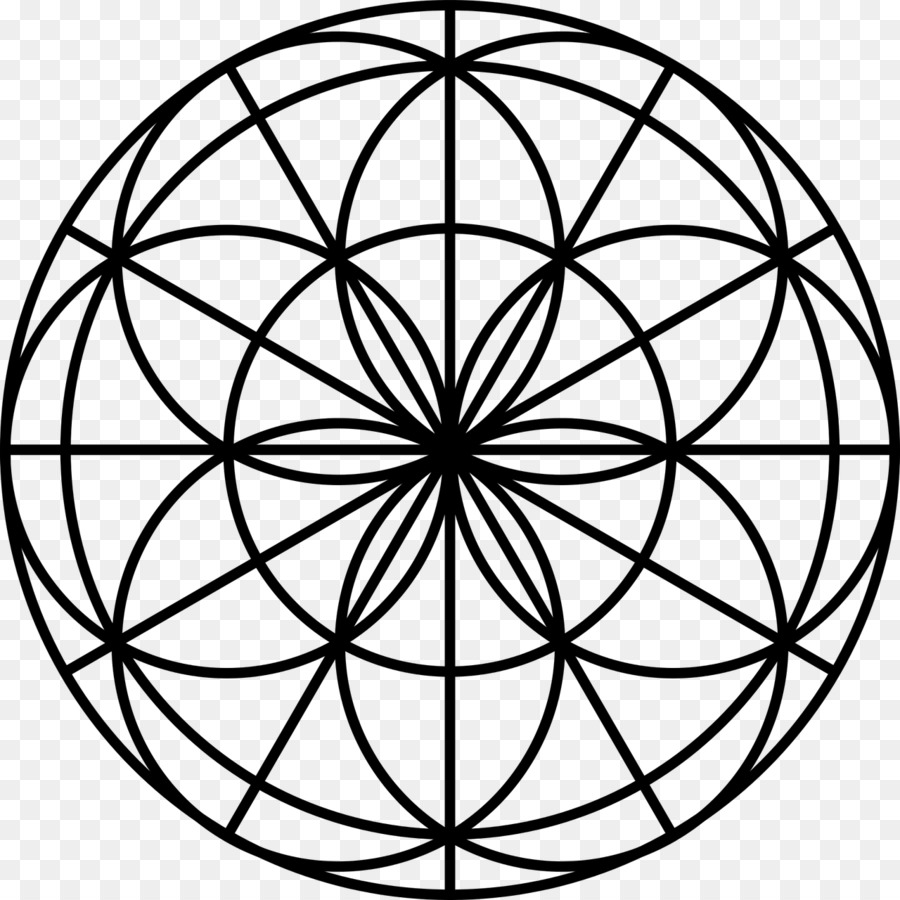 Geometria sacra Mandala cerchi Sovrapposti griglia Arte - Geometria Della Circonferenza